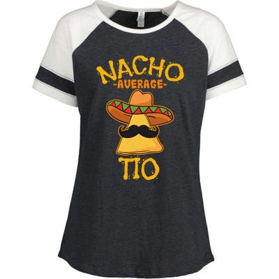 Nacho Average Tio Mexican Dish Uncle Cinco De Mayo Enza Ladies Jersey Colorblock Tee