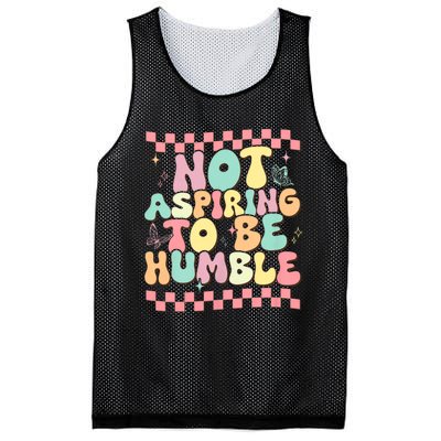 Not Aspiring To Be Humble Groovy Mesh Reversible Basketball Jersey Tank