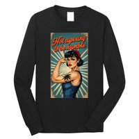 Not Aspiring To Be Humble Kamala Harris Feminist Message Long Sleeve Shirt