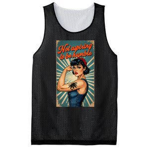 Not Aspiring To Be Humble Kamala Harris Feminist Message Mesh Reversible Basketball Jersey Tank