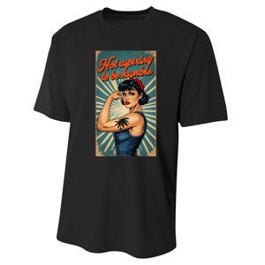 Not Aspiring To Be Humble Kamala Harris Feminist Message Performance Sprint T-Shirt