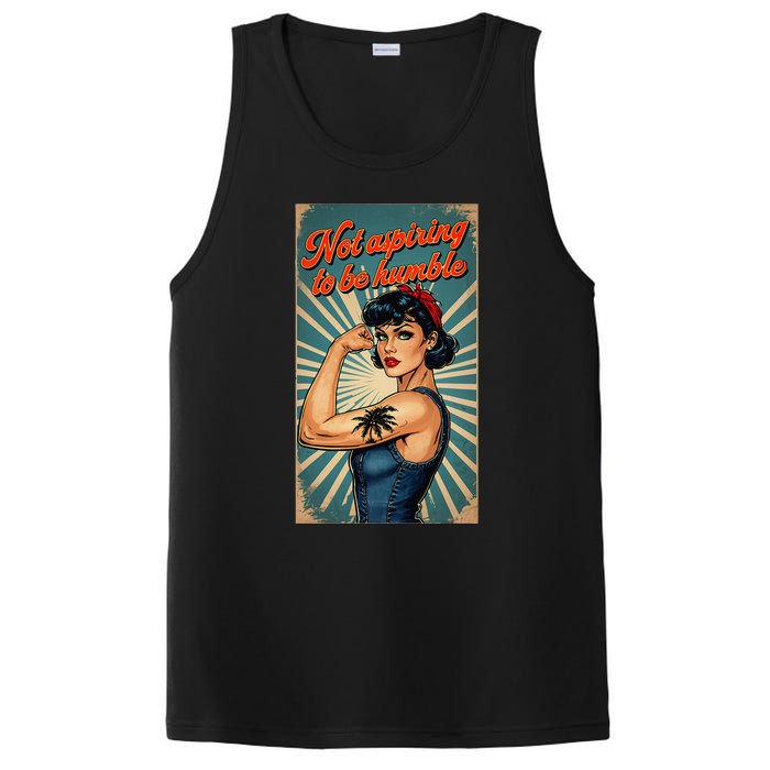 Not Aspiring To Be Humble Kamala Harris Feminist Message PosiCharge Competitor Tank