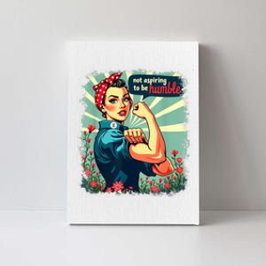 Not Aspiring To Be Humble Kamala Harris Feminist Woman Canvas