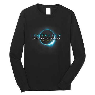 North American Total Solar Eclipse 2024 Totality 04.08.24 Long Sleeve Shirt