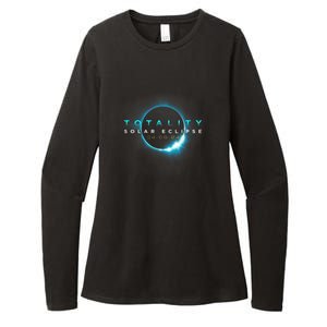 North American Total Solar Eclipse 2024 Totality 04.08.24 Womens CVC Long Sleeve Shirt