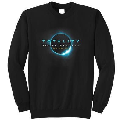 North American Total Solar Eclipse 2024 Totality 04.08.24 Tall Sweatshirt