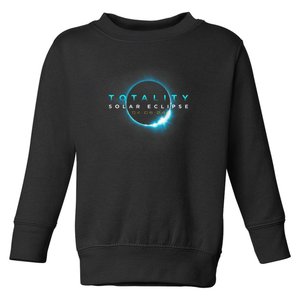 North American Total Solar Eclipse 2024 Totality 04.08.24 Toddler Sweatshirt