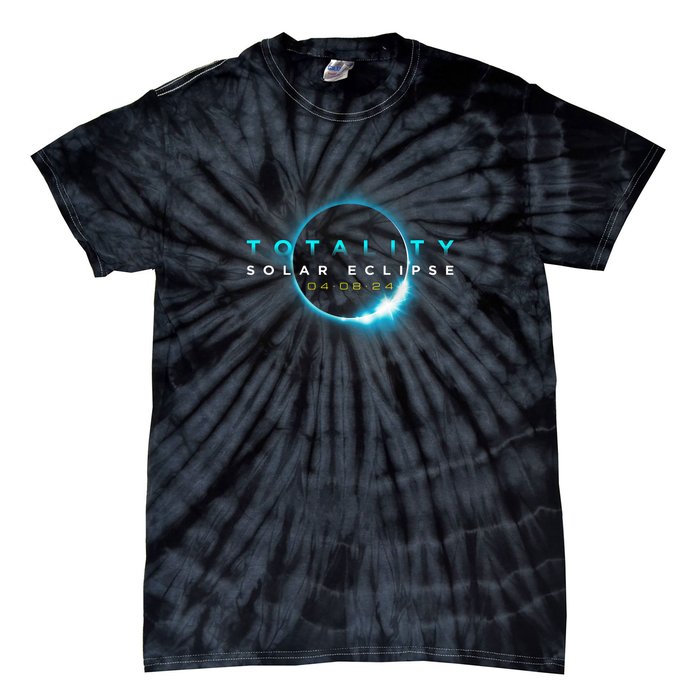 North American Total Solar Eclipse 2024 Totality 04.08.24 Tie-Dye T-Shirt