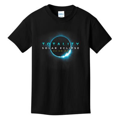 North American Total Solar Eclipse 2024 Totality 04.08.24 Kids T-Shirt