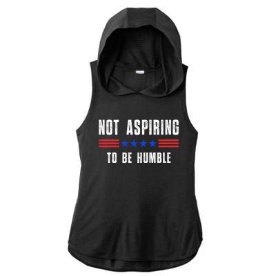 Not Aspiring To Be Humble Ladies PosiCharge Tri-Blend Wicking Draft Hoodie Tank