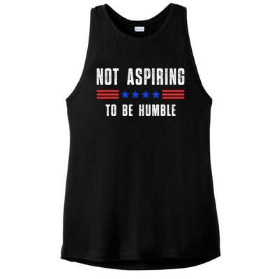 Not Aspiring To Be Humble Ladies PosiCharge Tri-Blend Wicking Tank