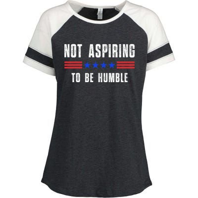 Not Aspiring To Be Humble Enza Ladies Jersey Colorblock Tee