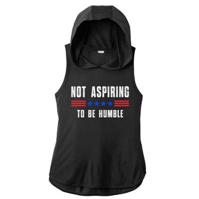 Not Aspiring To Be Humble Ladies PosiCharge Tri-Blend Wicking Draft Hoodie Tank