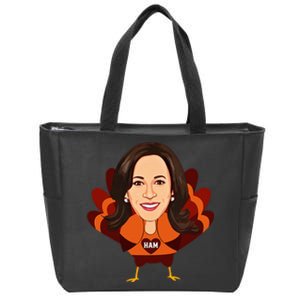 Not A Turkey Thanksgiving Kamala Harris Disguise Zip Tote Bag