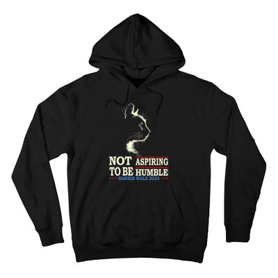 Not Aspiring To Be Humble Cat Lady Kamala Harris Tim Walz 24 Hoodie