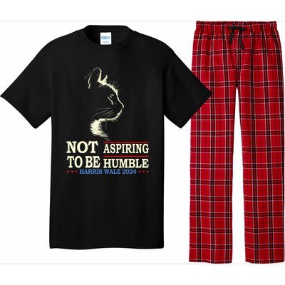 Not Aspiring To Be Humble Cat Lady Kamala Harris Tim Walz 24 Pajama Set