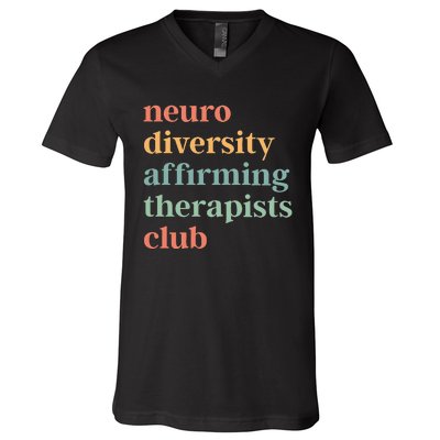 Neurodiversity Affirming Therapists Club V-Neck T-Shirt