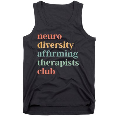 Neurodiversity Affirming Therapists Club Tank Top