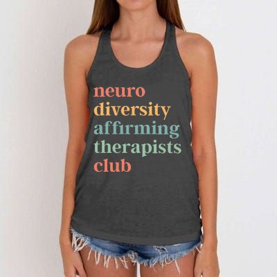 Neurodiversity Affirming Therapists Club Women's Knotted Racerback Tank