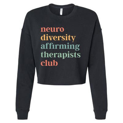 Neurodiversity Affirming Therapists Club Cropped Pullover Crew