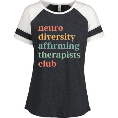 Neurodiversity Affirming Therapists Club Enza Ladies Jersey Colorblock Tee