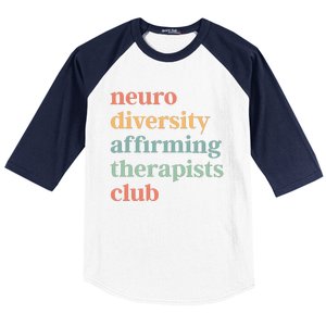 Neurodiversity Affirming Therapists Club Baseball Sleeve Shirt