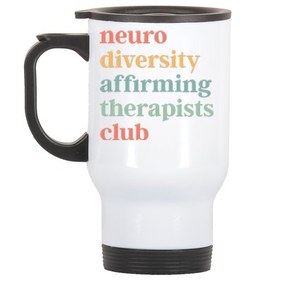 Neurodiversity Affirming Therapists Club Stainless Steel Travel Mug