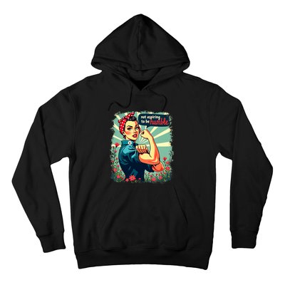 Not Aspiring To Be Humble Kamala Harris Feminist Woman Hoodie