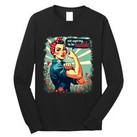 Not Aspiring To Be Humble Kamala Harris Feminist Woman Long Sleeve Shirt