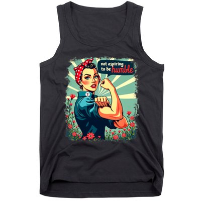 Not Aspiring To Be Humble Kamala Harris Feminist Woman Tank Top