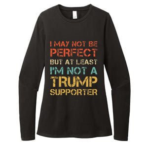 Not A Trump Supporter Funny Anti Trump Vote Womens CVC Long Sleeve Shirt