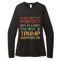 Not A Trump Supporter Funny Anti Trump Vote Womens CVC Long Sleeve Shirt