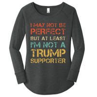 Not A Trump Supporter Funny Anti Trump Vote Women's Perfect Tri Tunic Long Sleeve Shirt