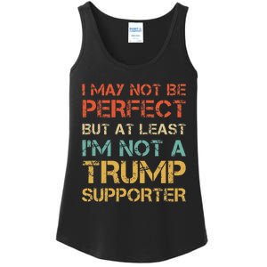 Not A Trump Supporter Funny Anti Trump Vote Ladies Essential Tank