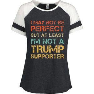 Not A Trump Supporter Funny Anti Trump Vote Enza Ladies Jersey Colorblock Tee