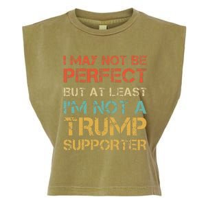 Not A Trump Supporter Funny Anti Trump Vote Garment-Dyed Women's Muscle Tee