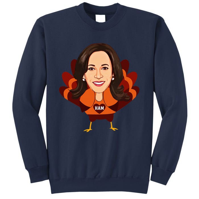 Not A Turkey Funny Thanksgiving Kamala Harris Disguise Meme Sweatshirt