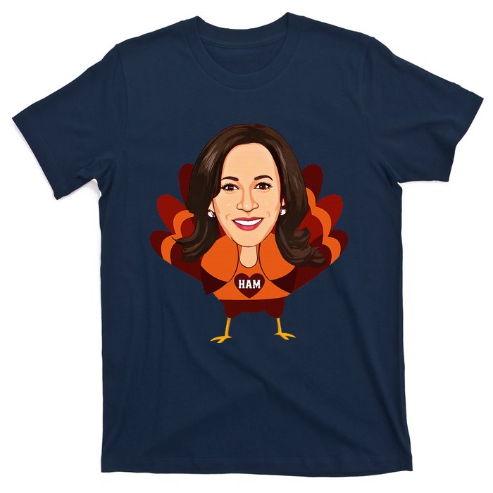 Not A Turkey Funny Thanksgiving Kamala Harris Disguise Meme T-Shirt