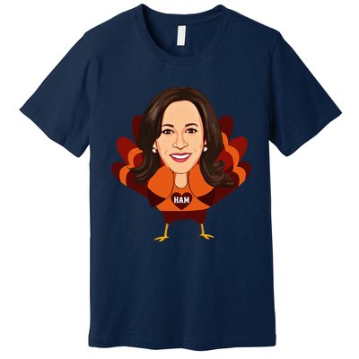 Not A Turkey Funny Thanksgiving Kamala Harris Disguise Meme Premium T-Shirt