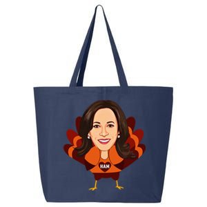 Not A Turkey Funny Thanksgiving Kamala Harris Disguise Meme 25L Jumbo Tote