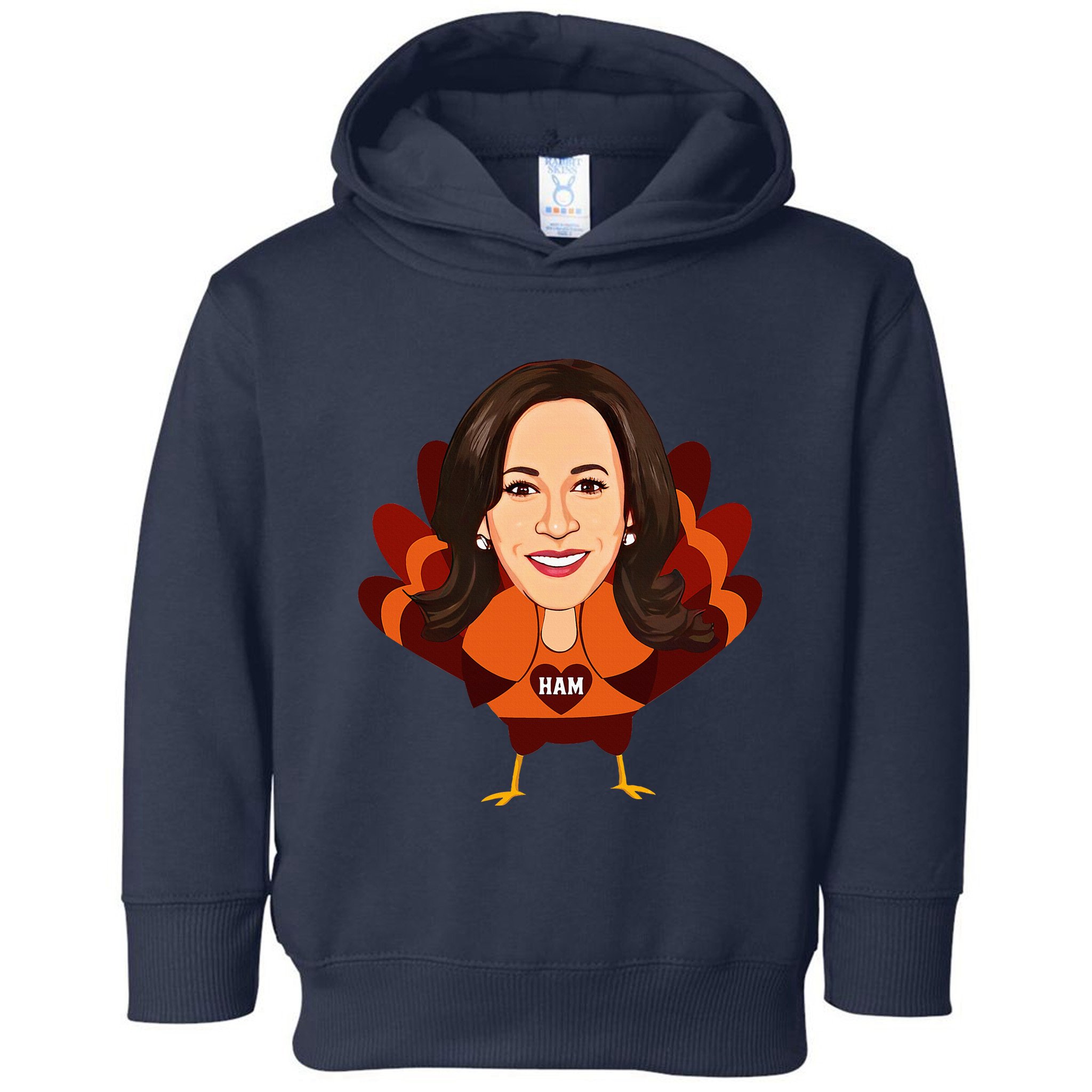 Not A Turkey Funny Thanksgiving Kamala Harris Disguise Meme Toddler Hoodie