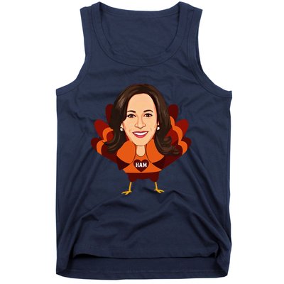 Not A Turkey Funny Thanksgiving Kamala Harris Disguise Meme Tank Top