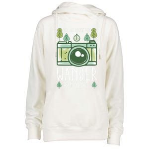 Not All Those Who Wander Are Lost Nature Photography Gift Womens Funnel Neck Pullover Hood