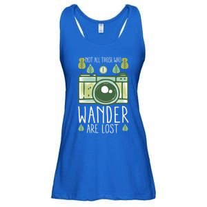 Not All Those Who Wander Are Lost Nature Photography Gift Ladies Essential Flowy Tank