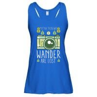 Not All Those Who Wander Are Lost Nature Photography Gift Ladies Essential Flowy Tank