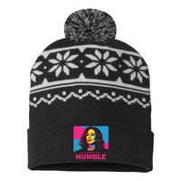 Not Aspiring To Be Humble Kamala Empowering USA-Made Snowflake Beanie