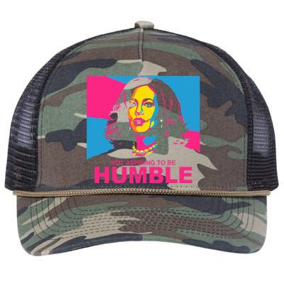 Not Aspiring To Be Humble Kamala Empowering Retro Rope Trucker Hat Cap