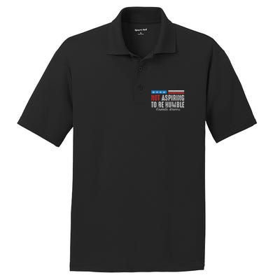 Not Aspiring To Be Humble Kamala Harris American Flag 2024 PosiCharge RacerMesh Polo