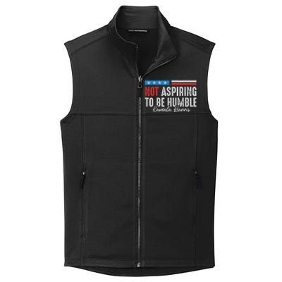 Not Aspiring To Be Humble Kamala Harris American Flag 2024 Collective Smooth Fleece Vest