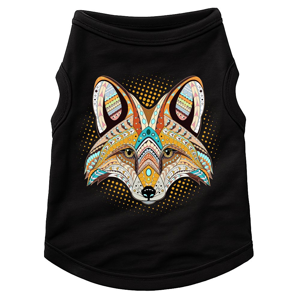 Native American Tribal Fox Face Doggie Tank